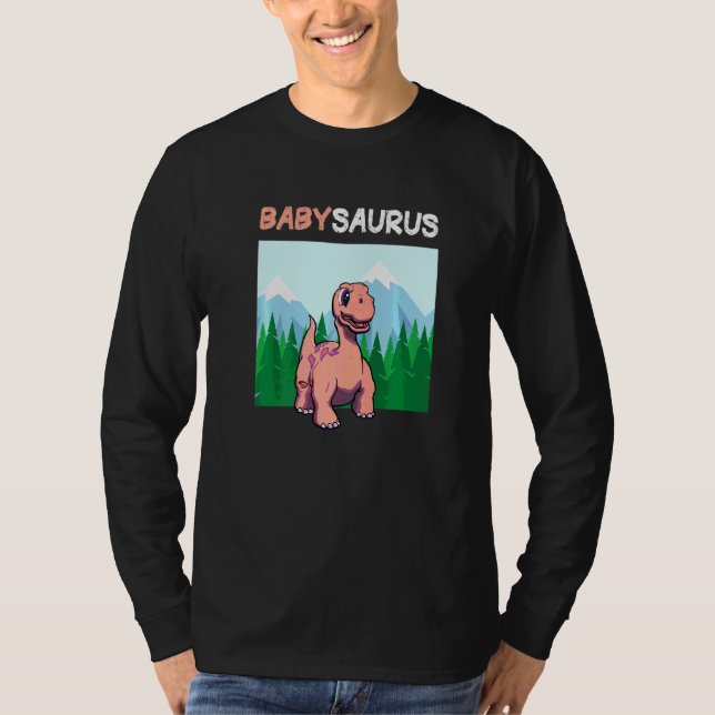 Babysaurus Dinosaur Cute Kiddo Apatosaurus 2 T Shirt (Framsida)