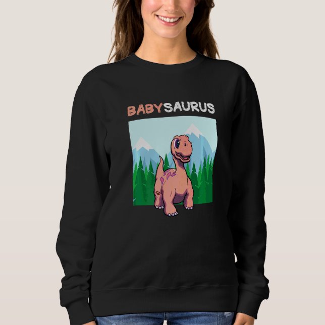 Babysaurus Dinosaur Cute Kiddo Apatosaurus 2 T Shirt (Framsida)