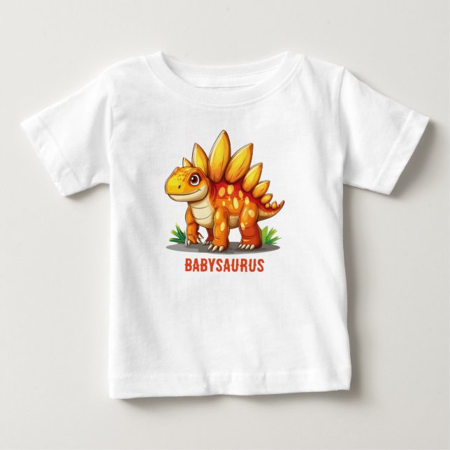 Babysaurus Dinosaur T Shirt (Framsida)