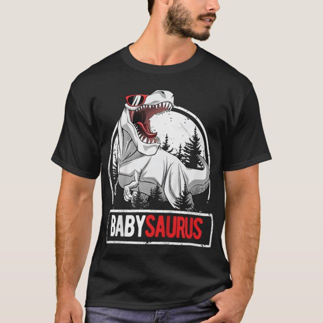 BabySaurus för barn Småbarn Födelsedagsfest T-Rex T Shirt (Framsida)