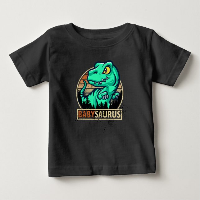 Babysaurus lustiga t-rex t shirt (Framsida)