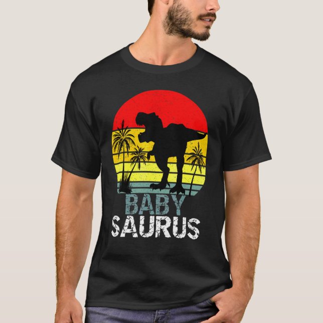 Babysaurus Rex Dinosaur T Shirt (Framsida)