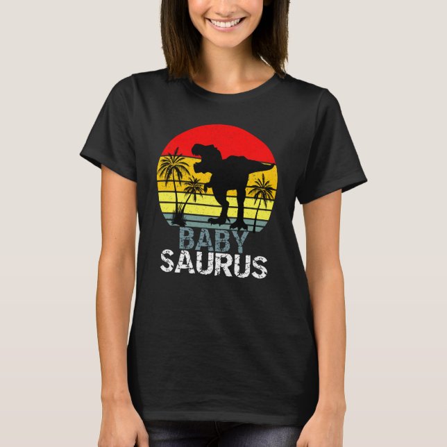 Babysaurus t.ex. Rex Dinosauer T Shirt (Framsida)