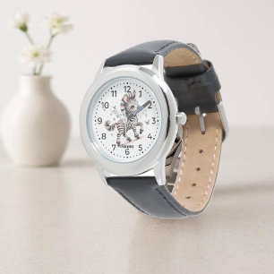 Babysebra Randig Vild Djur Safari Söta Djur Armbandsur
