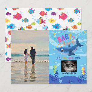 BabyShark Ultrasound Photo Gravid-meddelande Meddelande