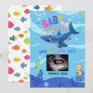 BabyShark Ultrasound Photo Gravid-meddelande Meddelande