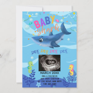 BabyShark Ultrasound Photo Gravid-meddelande Meddelande