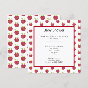 BABYSHOWER BUTE APPLE DESIGN INBJUDNINGAR