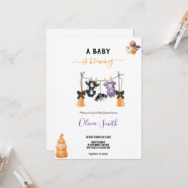 BABYSHOWER HALLOWEEN VIBE PARTY-INBJUDAN INBJUDNINGAR