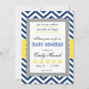 Babyshower i heder av: inbjudningar