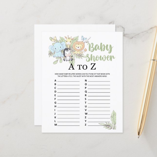 BabyShower-spel (Fram/Back In Situ)