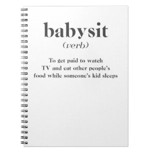 Babysit Anteckningsbok