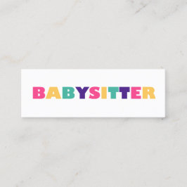 Babysit Mini Visitkort