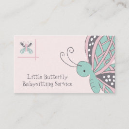 Babysit Service Butterfly Affärskort Visitkort