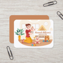 Babysit Services QR-kod Visitkort