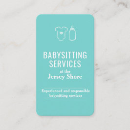 Babysit Services vid Jersey Shore QR-koden Visitkort