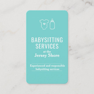 Babysit Services vid Jersey Shore QR-koden Visitkort