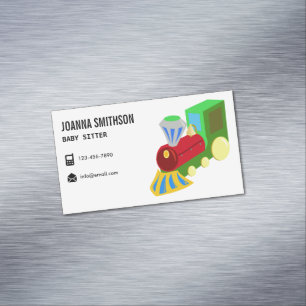 Babysittande dag Kindergarten Babybarnvakt Magnetiska Visitkort
