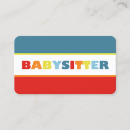 Babysittande QR Visitkort