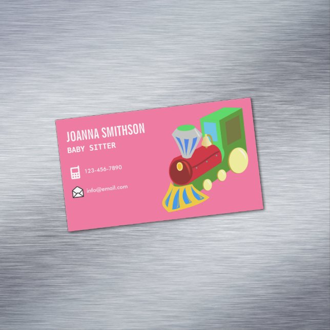Babysittdagskvakten Kindergarten Babyvvaktare Magnetiska Visitkort (In Situ)