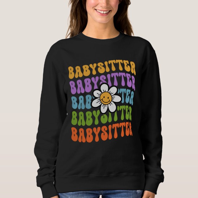 Babysitter Back To School First Day Of School Appr T Shirt (Framsida)