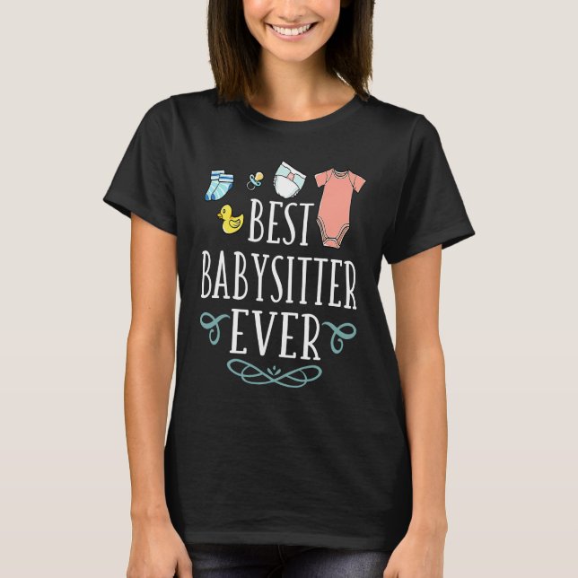 Babysitter Daycare Provider Childcare Thank You  1 T Shirt (Framsida)