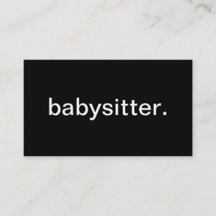 Babysitter Visitkort