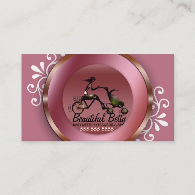 Babysittervisitkort Visitkort (Framsida)