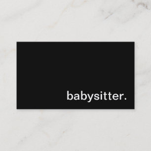 Babysittervisitkort Visitkort