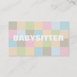 Babysittervisitkortar Visitkort