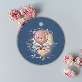 Babyskåda för björn i Luftballongen i äventyr Gåvor Etiketter