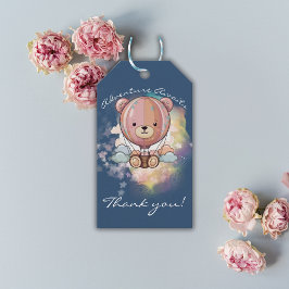 Babyskåda för björn i Luftballongen i äventyr Presentetikett