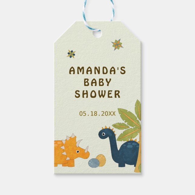 Babyskåda för cute-Tecknad Presentetikett (Framsidan)