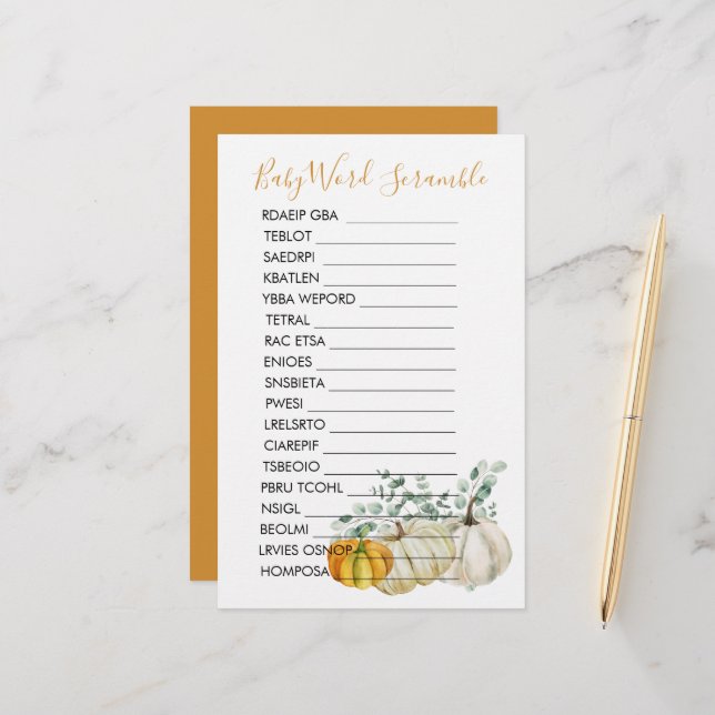 Babyskammusslor, fallkula, knumpkin Greenery (Fram/Back In Situ)