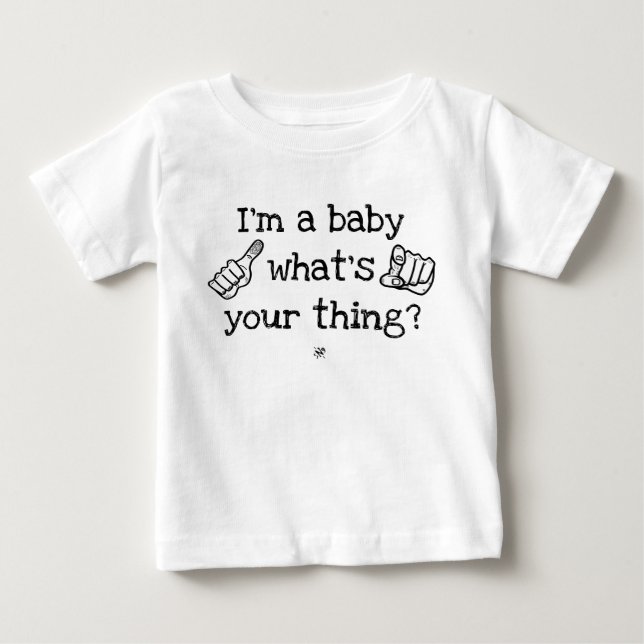 Babyskämt T Shirt (Framsida)
