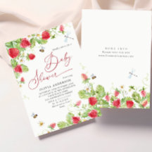 Babyskare för trendig Watercolor Meadow Strawberry