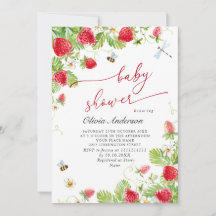 Babyskare för trendig Watercolor Meadow Strawberry