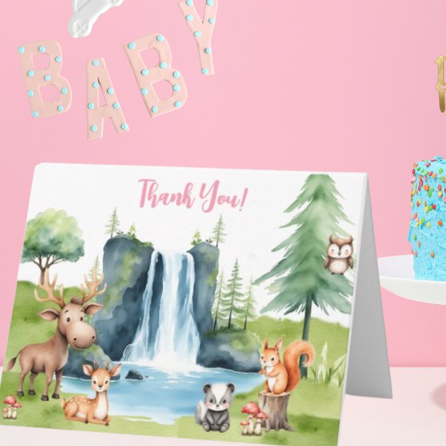 Babyskekort för Tack av trädjur Kort (Skapare uppladdad)