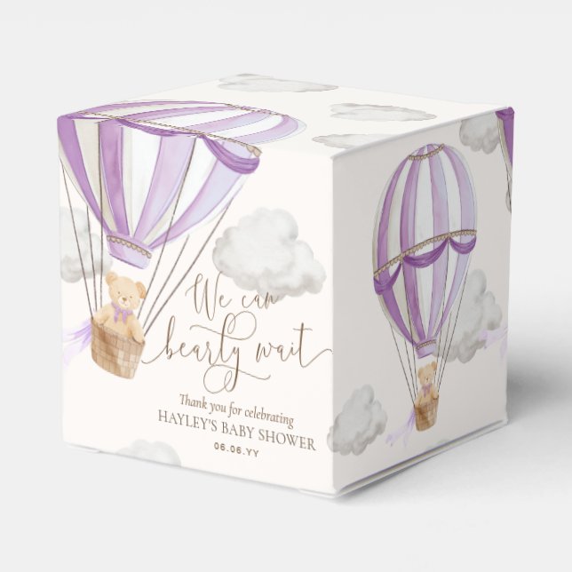 Babyskiss för Barly Wait Nalle-Luftballong Presentaskar (Baksidan Sidan)