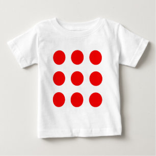 Babyskjorta med röd polka dots t-shirt