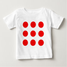 Babyskjorta med röd polka dots