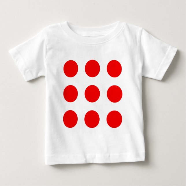 Babyskjorta med röd polka dots tröja (Framsida)