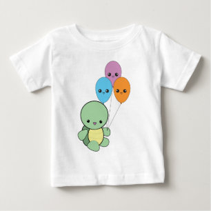 Babysköldpadda med kawaiiballoons. t shirt