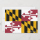 Babyskons inbjudan med Flagga av Maryland (Back)