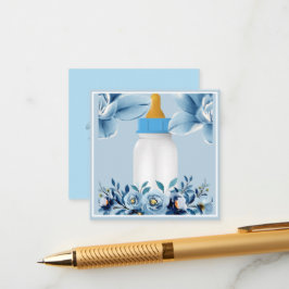 Babyskor - Baby Flaska - Blommor Tilläggskort