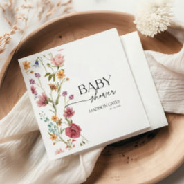 Babyskor, Blommigt Pappersservett