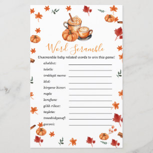 Babyskor Bröstknapp Pumpkin Spice Ord-skam