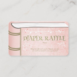 Babyskor Diaper Raffle Card Storybook Fairy Tilläggskort
