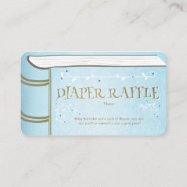 Babyskor Diaper Raffle Card Storybook Fairy Tilläggskort