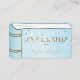 Babyskor Diaper Raffle Card Storybook Fairy Tilläggskort